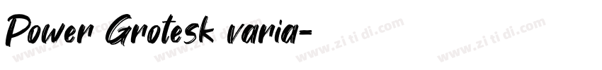 Power Grotesk varia字体转换